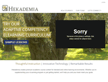 Tablet Screenshot of hekademia.com